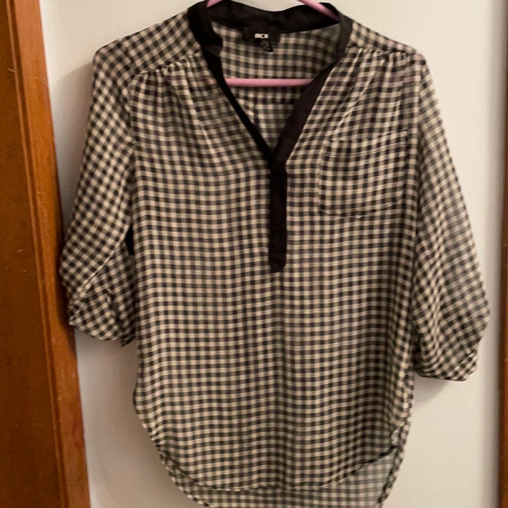 Bcx Plaid blouse